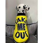 monopetz Yeni Sezon Köpek ve Kedi Kıyafeti & Elbisesi - Sarı Take Me Out (Beni Dışarı Çıkar) M Beden