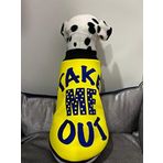 monopetz Yeni Sezon Köpek ve Kedi Kıyafeti & Elbisesi - Sarı Take Me Out (Beni Dışarı Çıkar) S Beden