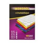 Monopol A-3 Karbon Kağıdı Mavi 29X420Mm 100 Lü M3109 (1 Paket 100 Adet)