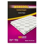 Monopol A4 Karbon Kağıdı Beyaz (5 Li Paket)