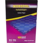 monopol a4 karbon kağıdı standart mavi 100 lü m3103 (1 paket 100 adet) - Yok