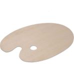 Monopol Oval Ahşap Palet 35 x 40 cm