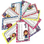Monopol Ritmik Çarpım Tablosu 10 Kart 6x10 cm Renkli Eğitici Kartlar 0-12 Yaş İçin