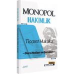 Monopol Yayınları 2023 Hâkimlik Ticaret Hukuku Ders Notları ve Soruları