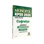 Monopol Yayınları 2026 Kpss Coğrafya Çözümlü Soru Bankası