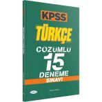 Monopol Yayınları KPSS Türkçe Çözümlü 15 Deneme Sınavı Monopol Yayınları