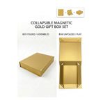 MonoRigidBox Katlanabilir Mıknatıslı Hediye Kutusu Premium Mukavva Sunum ve Saklama Kutusu Orta 278 x 239 x 55mm