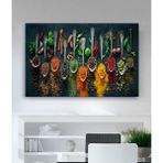 MonoStella Mutfak Baharatlar Kanvas Tablo - 70 x 100 cm - Renkli