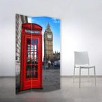 MonoStella Telefon Kulübesi 3 Kanatlı Oda Bölücü Çift Taraflı Kanvas Paravan - 120 x 180 cm - Renkli