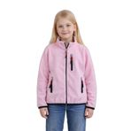 Monox Çocuk Lastik Manşetli Fermuarlı 3 Cepli Unisex Polar Ceket, Pembe, 9-10 Yaş