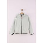 Monox Çocuk Unisex Parmak Geçmeli Polar Ceket - 13 - 14 Yaş - Yeşil