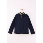 Monox Çocuk Unisex Parmak Geçmeli Polar Ceket - 5 - 6 Yaş - Lacivert