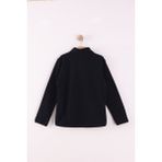 Monox Çocuk Unisex Parmak Geçmeli Polar Ceket - 5 - 6 Yaş - Siyah