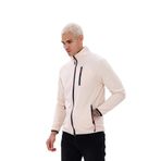 Monox Erkek Biyeli Fermuarlı Spor Polar Ceket - 2XL - Bej