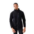 Monox Erkek Biyeli Fermuarlı Spor Polar Ceket, Siyah, L