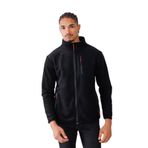 Monox Erkek Biyeli Fermuarlı Spor Polar Ceket, Siyah, M