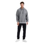 Monox Erkek Kapşonlu Muline 3 İplik Sweatshirt Siyah M