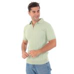 Monox Erkek Polo Yaka Fermuarlı Spor Yazlık Triko Tişort Yeşil XL