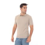 Monox Erkek Polo Yaka Spor Yazlık Triko Tişort Vizon XL
