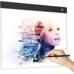 Monozone A3 LED Işıklı Çerçeve Çizim Tableti Dijital Grafik Sanat Animasyon Eskiz Çizim Kopyalama - Beyaz