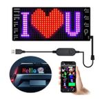 Monozone Araç Car LED Ekran Tabelaları Kayan Yazı Kişiselleştirilebilir Uygulama Kontrolü(17-7cm)