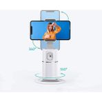 Monozone Gimbal 360° Yüz Izleme Vücut Izleme Telefon Tutucu Telefon Selfie Aı Yapay Zeka Destekli Telefon Gimbali - Beyaz