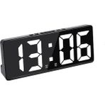 Monozone Masa Saati Derece Alarm Takvim Pil(Dahil Değildir)+Şarjlı LED Işıklı Dijital Saat