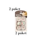 Mons 2 Paket Mini Kek Kapsülü Mini Kağıt Kek Kalıbı Qlux Mini Kek Kalıbı L-00301