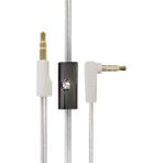 Monster Aux ve Kulaklık Kablosu Mikrofonlu (3.5mm Jak) - Gümüş