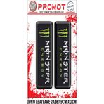 Monster Energy Ön Maşa 3D Kabartmalı 2'li Damla Sticker 1