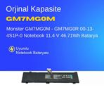 Monster GM7MG0M - GM7MG0R 00-13-4S1P-0 Notebook 11.4 V 46.71Wh Batarya – Orjinal Uyumlu, Yüksek Performanslı