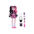 Monster High HPD53 - Pembe Kurdeleli Draculaura JHK29 Ana Karakter Bebekler