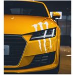Monster Pençe Far Veya Cam Altı Büyük Oto Sticker 33*20 Cm Beyaz