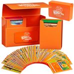 MONSTER PROTECTORS Canavar Koruyucular Ticaret Kartı Manyetik Kapatma ile Çift Güverte Kutusu - Turuncu (Yugioh, Pokemon, Magic Toplama Kartları)