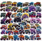 Monster Truck çıkartma seti, çocuk, genç, 50 adet, suya dayanıklı, vinil çıkartma, dizüstü bilgisayar, kaykay, bavul, kask, araba, bisiklet, cep telefonu, motosiklet, bisiklet, koleksiyon defteri,