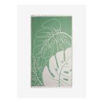 Monstera Pamuk Peştamal Yeşil 90x160 - Keseli