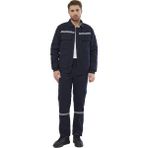 Mont 7/7 Gabardin %100 Pamuk Reflektörlü Kapitoneli Kışlık - Lacivert - 2XL