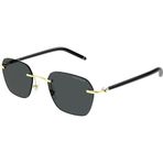 Mont Blanc MB0270S 001 51 Altın Erkek Güneş Gözlüğü