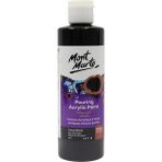 MONT MARTE Dökme Akrilik Boya Premium 240ml - Lamp Black