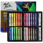 Mont Marte Ekstra Yumuşak Yağlı Pastel 26 adet, Çeşitli Parlak Renkler, Canlı ve Tereyağlı, Karıştırma, Katmanlama ve Gölgeleme için Çok Yönlü Sanat Pastelleri, Sanat, El Sanatı, Boyama ve Eskiz için