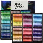 Mont Marte Ekstra Yumuşak Yağlı Pastel Canlı Tonlar Premium 120 adet, Çeşitli Parlak Renkler, Canlı, Tereyağlı, Karıştırma, Katmanlama ve Gölgeleme, Sanat, El Sanatları, Boyama ve Eskiz için Çok Yönlü