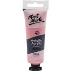 Mont marte MM Premium Metalik Akrilik Boya 50ml - Pembe