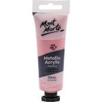 MONT MARTE Premium Metalik Akrilik Boya 50ml - Pink - Pembe