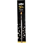 MONT MARTE Premium Taklon Sanatçı Akrilik Fırçası 1/8 İnce Detaylar İçin Ergonomik Tasarım
