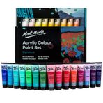 Mont Marte Signature Akrilik Boya Seti, 36 renk x 36 ml, Yarı Mat Kaplama, Tuval, Ahşap, MDF, Deri, Havayla Kurutulmuş Kil, Sıva, Karton, Kağıt ve El Sanatları için Uygun