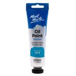 Mont Marte Yağlı Boya Premium, 3,4 ABD fl.oz (100 ml) Tüp, Turkuaz, Ağır Vücut Boyası, Sanatçı Kalitesi, İyi Kaplama, Mükemmel Renklendirme Kuvveti, Tuval Boyama için İdeal