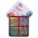 Mont Marte Yağlı Pastel Set - 24 Parça - Su ile Karıştırılabilir Yumuşak Yağlı Pastel - Yoğun Renkler, Yüksek Pigmentasyon - Boyama ve Çizim için İdeal