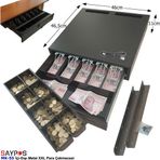 Montaj Askılı İçi-Dışı Full Metal 5 Geniş Banknotluk Ekstra Büyük Para Çekmecesi 46x46,5x11cm