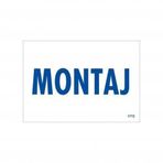 Montaj Uyarı Levhası 17,5x25 Kod1772