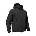 Montana Taktikal Erkek Siyah Rüzgar Geçirmez Su Geçirmez Çok Fonksiyonlu Taktikal Mont - XL - 001-Siyah